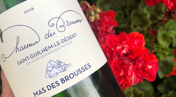 A bottle shot of 2018 Chasseur des Brousses from Mas des Brousses