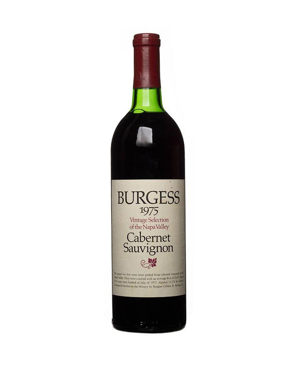 1975 Burgess Cellars Cabernet Sauvignon Vintage Selection Napa Valley