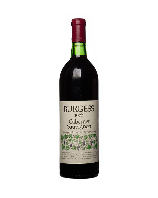 1976 Burgess Cellars Cabernet Sauvignon Vintage Selection Napa Valley