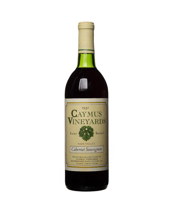 1981 Caymus Vineyards Cabernet Sauvignon Napa Valley Estate