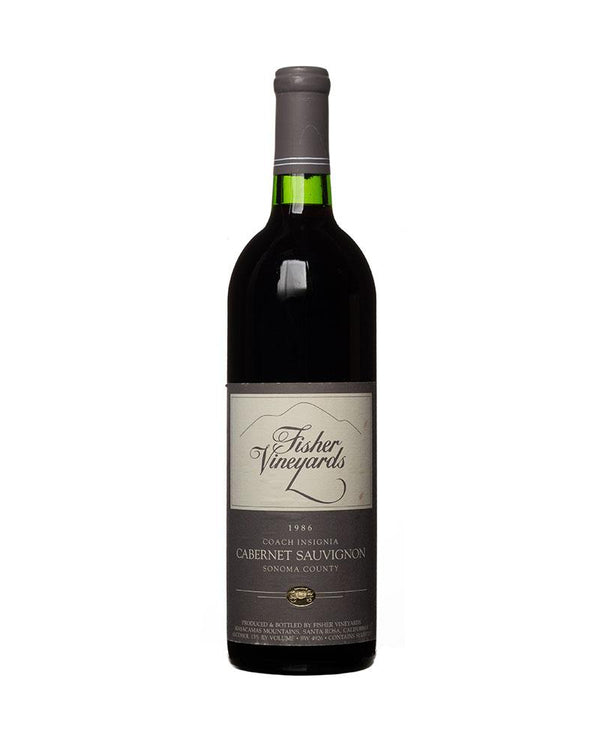 1986 Fisher Vineyards Cabernet Sauvignon Coach Insignia Napa Valley