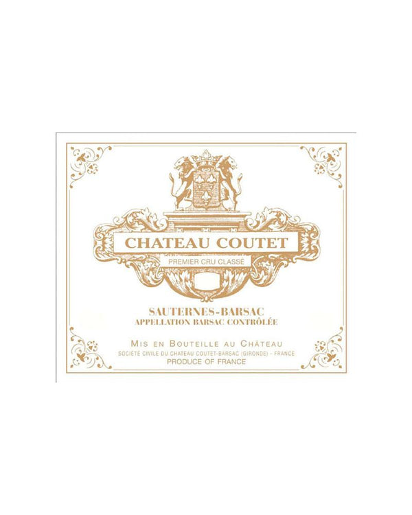 2019 Chateau Coutet, Barsac 375ML
